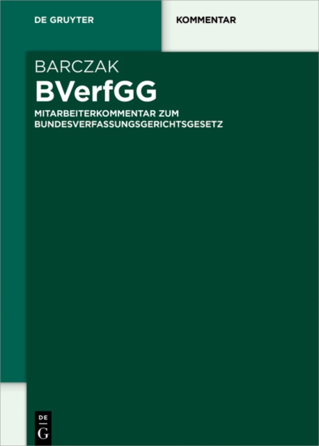 E-kniha BVerfGG Tristan Barczak