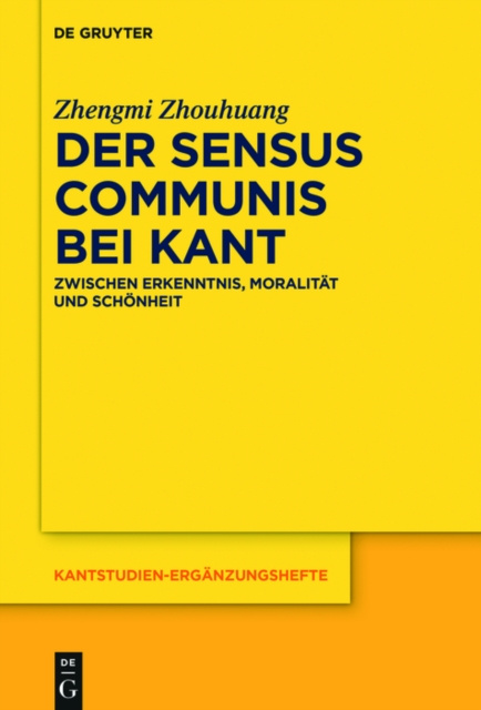 E-book Der sensus communis bei Kant Zhengmi Zhouhuang