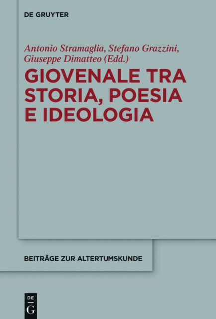 E-kniha Giovenale tra storia, poesia e ideologia Antonio Stramaglia
