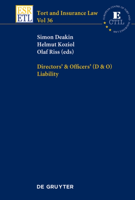 E-kniha Directors & Officers (D & O) Liability Simon Deakin