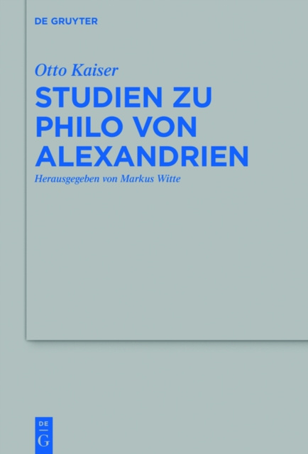 E-kniha Studien zu Philo von Alexandrien Otto Kaiser