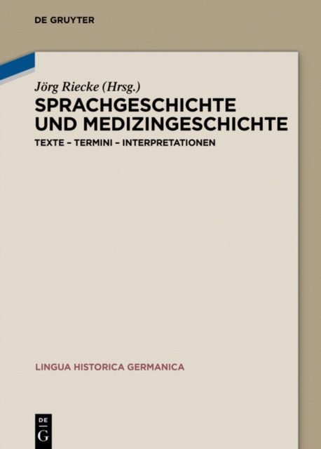 E-knjiga Sprachgeschichte und Medizingeschichte Jorg Riecke