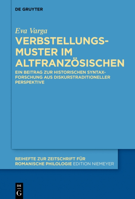 E-kniha Verbstellungsmuster im Altfranzosischen Eva Varga