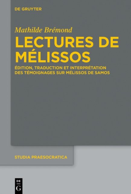 E-kniha Lectures de Melissos Mathilde Bremond