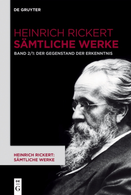 E-kniha Der Gegenstand der Erkenntnis Heinrich Rickert