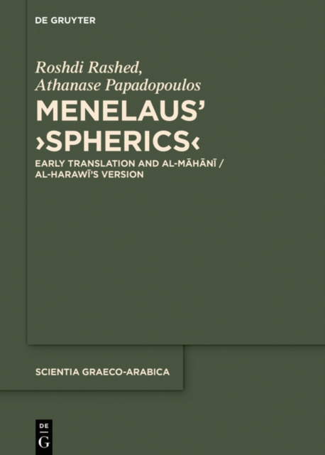 E-book Menelaus' Spherics Roshdi Rashed