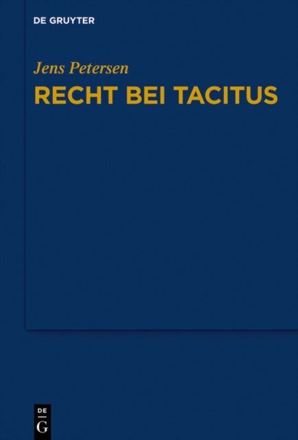 E-kniha Recht bei Tacitus Jens Petersen