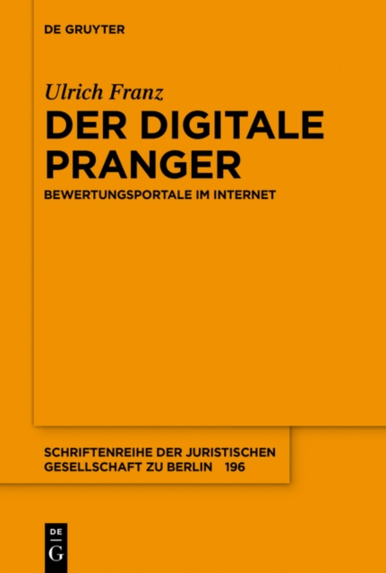 E-book Der digitale Pranger Ulrich Franz