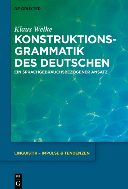 E-kniha Konstruktionsgrammatik des Deutschen Klaus Welke
