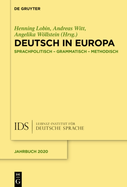 E-kniha Deutsch in Europa Henning Lobin