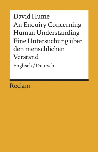 E-kniha Enquiry Concerning Human Understanding / Eine Untersuchung uber den menschlichen Verstand David Hume