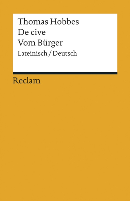 E-book De cive / Vom Burger Thomas Hobbes