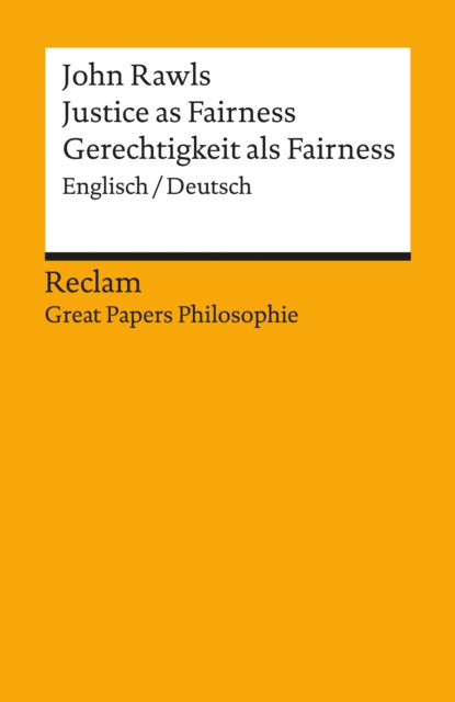 E-kniha Justice as Fairness / Gerechtigkeit als Fairness (Englisch/Deutsch) John Rawls