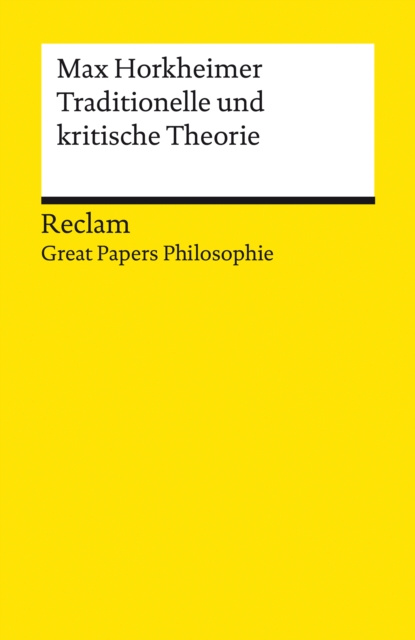 E-kniha Traditionelle und kritische Theorie Max Horkheimer