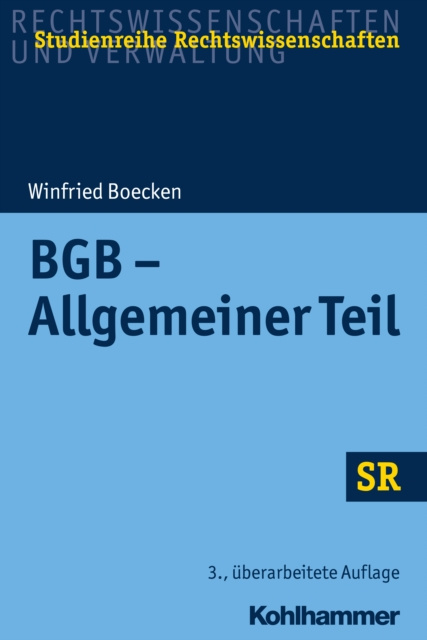 E-knjiga BGB - Allgemeiner Teil Winfried Boecken