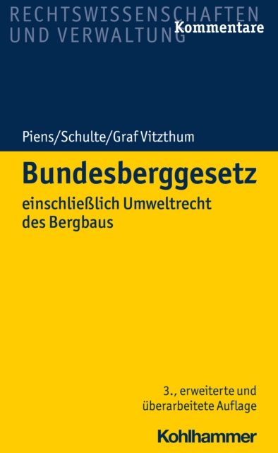 E-knjiga Bundesberggesetz Reinhart Piens