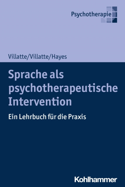E-kniha Sprache als psychotherapeutische Intervention Matthieu Villatte