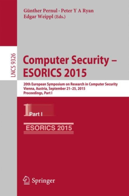 E-book Computer Security -- ESORICS 2015 Gunther Pernul