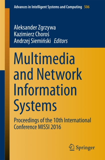 E-kniha Multimedia and Network Information Systems Aleksander Zgrzywa