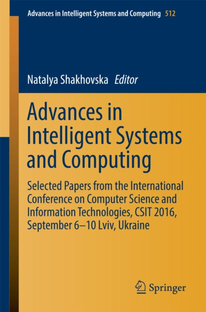 E-knjiga Advances in Intelligent Systems and Computing Natalya Shakhovska