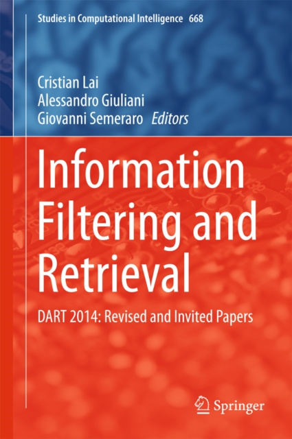 E-kniha Information Filtering and Retrieval Cristian Lai