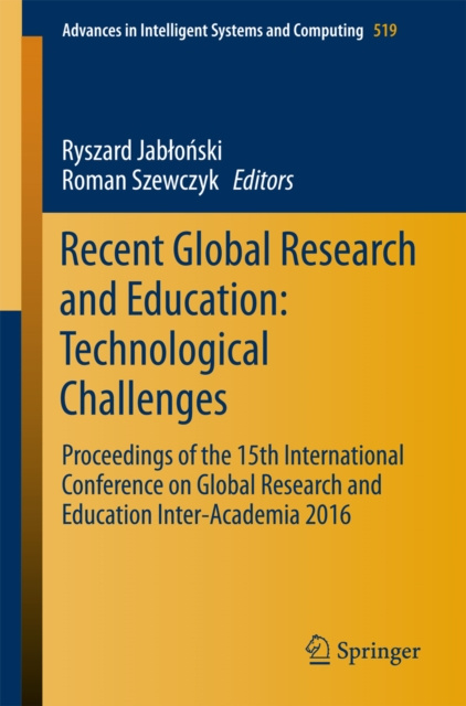 E-kniha Recent Global Research and Education: Technological Challenges Ryszard Jablonski