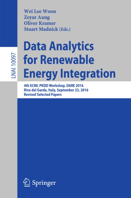 E-kniha Data Analytics for Renewable Energy Integration Wei Lee Woon