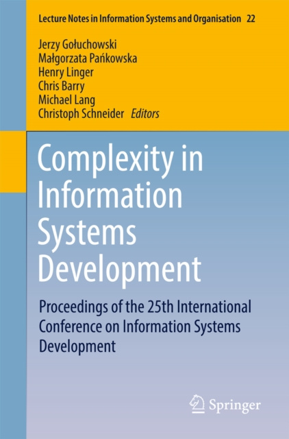 E-book Complexity in Information Systems Development Jerzy Goluchowski