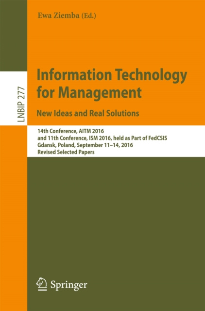 E-knjiga Information Technology for Management: New Ideas and Real Solutions Ewa Ziemba