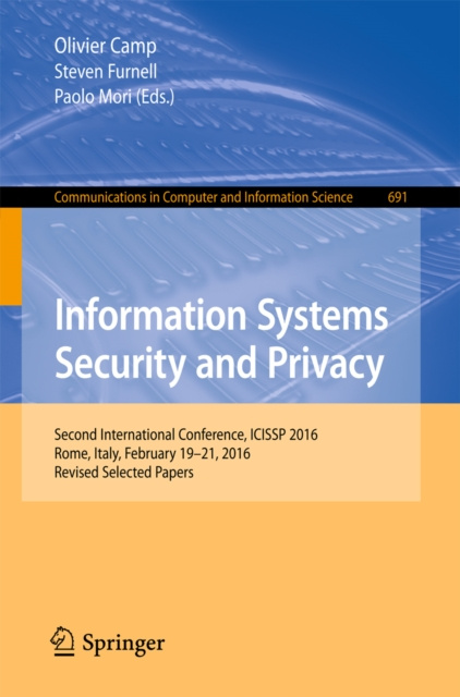 E-book Information Systems Security and Privacy Olivier Camp