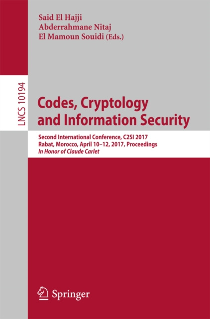 E-Book Codes, Cryptology and Information Security Said El Hajji