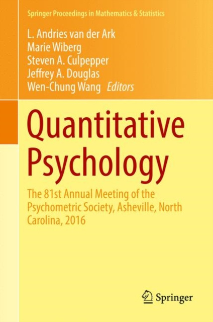 E-book Quantitative Psychology L. Andries van der Ark