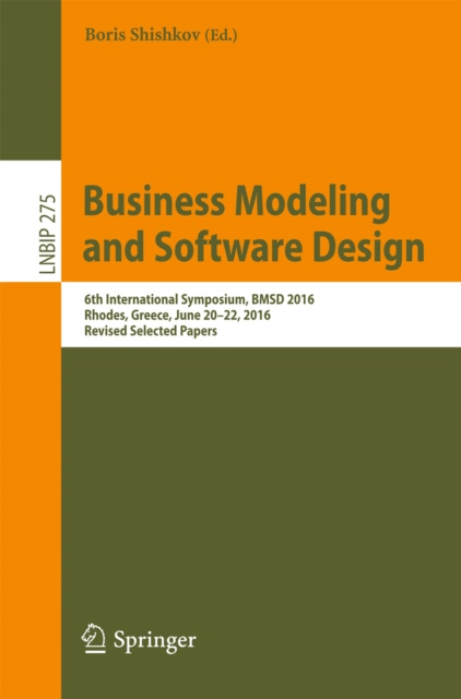 E-book Business Modeling and Software Design Boris Shishkov