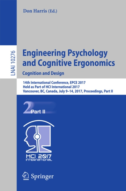 E-kniha Engineering Psychology and Cognitive Ergonomics: Cognition and Design Don Harris