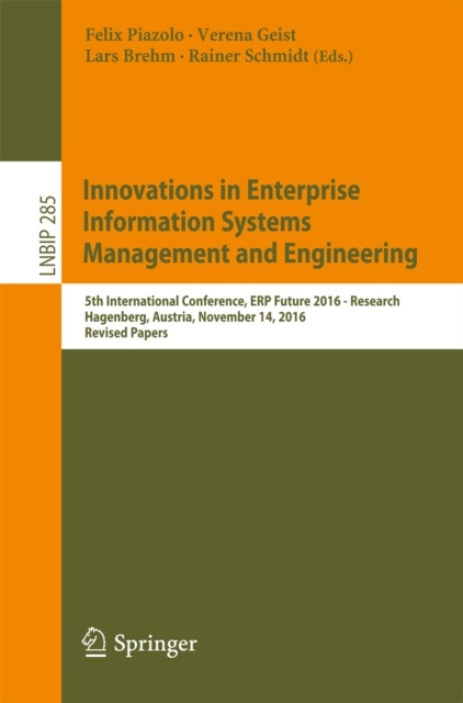 E-kniha Innovations in Enterprise Information Systems Management and Engineering Felix Piazolo