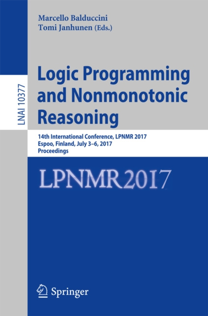 E-knjiga Logic Programming and Nonmonotonic Reasoning Marcello Balduccini