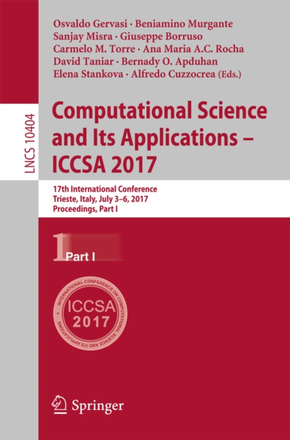 E-book Computational Science and Its Applications - ICCSA 2017 Osvaldo Gervasi