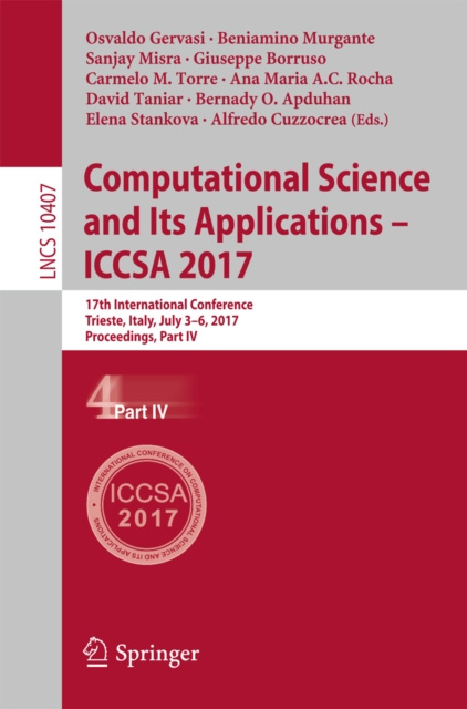 E-kniha Computational Science and Its Applications - ICCSA 2017 Osvaldo Gervasi