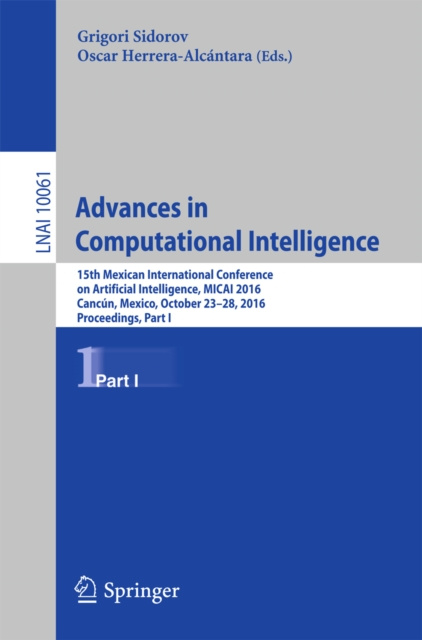 E-kniha Advances in Computational Intelligence Grigori Sidorov