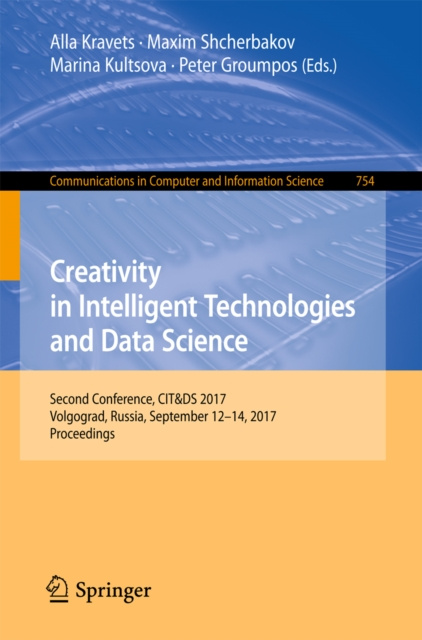 Livre numérique Creativity in Intelligent Technologies and Data Science Alla Kravets