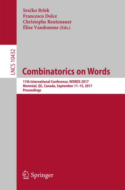E-book Combinatorics on Words Srecko Brlek