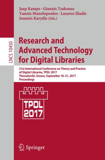 E-kniha Research and Advanced Technology for Digital Libraries Jaap Kamps