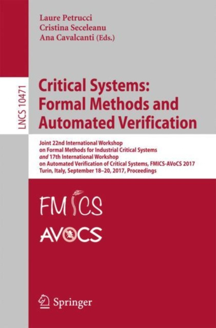 E-book Critical Systems: Formal Methods and Automated Verification Laure Petrucci