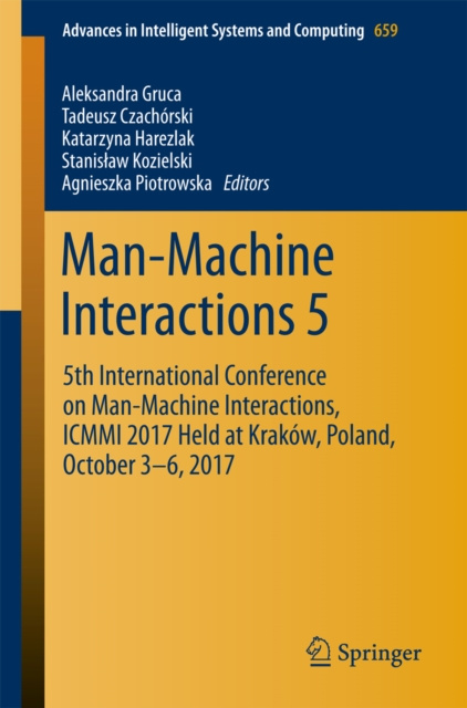 E-book Man-Machine Interactions 5 Aleksandra Gruca