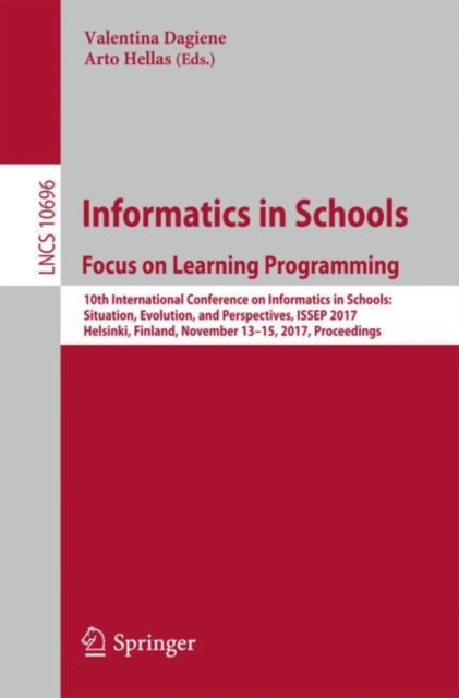 E-book Informatics in Schools: Focus on Learning Programming Valentina Dagiene