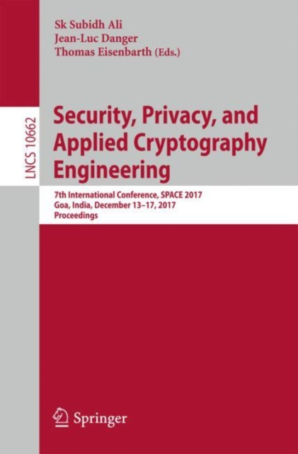 E-book Security, Privacy, and Applied Cryptography Engineering Sk Subidh Ali