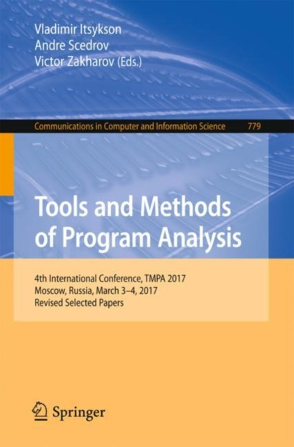 E-Book Tools and Methods of Program Analysis Vladimir Itsykson