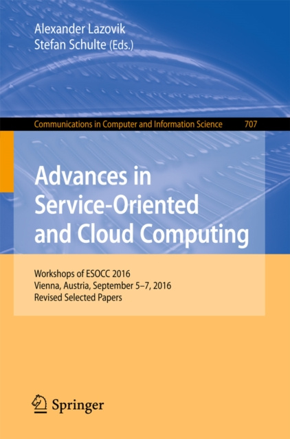 E-book Advances in Service-Oriented and Cloud Computing Alexander Lazovik