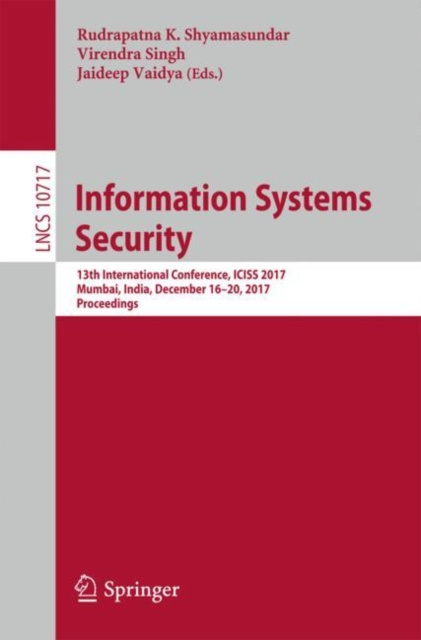 E-book Information Systems Security Rudrapatna K. Shyamasundar