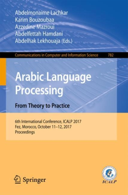 E-knjiga Arabic Language Processing: From Theory to Practice Abdelmonaime Lachkar